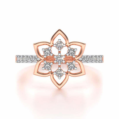 Ekaja Silver Ring - Rose Gold - Image 4