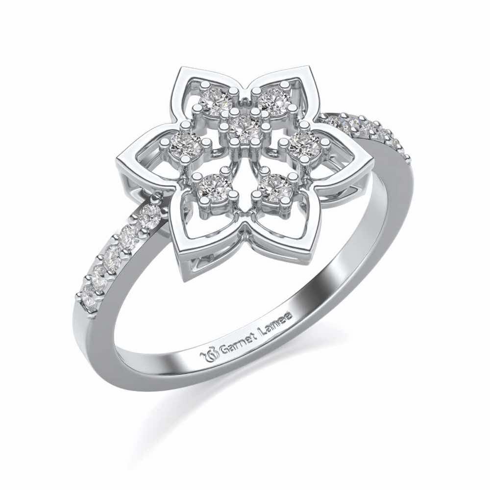 Ekaja Silver Ring - White Gold - Image 1