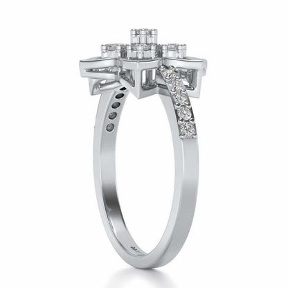 Ekaja Silver Ring - White Gold - Image 3