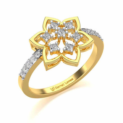 Ekaja Silver Ring - Yellow Gold - Image 1