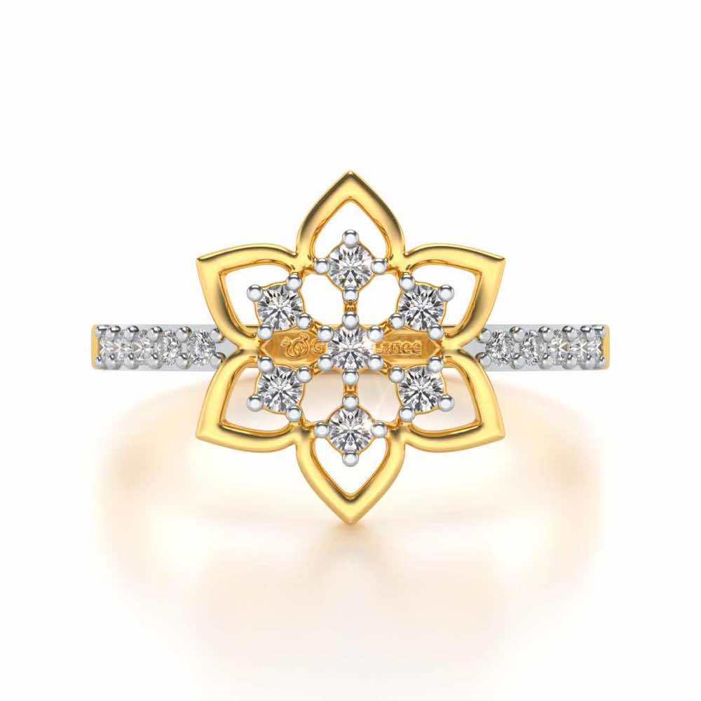 Ekaja Silver Ring - Yellow Gold - Image 4