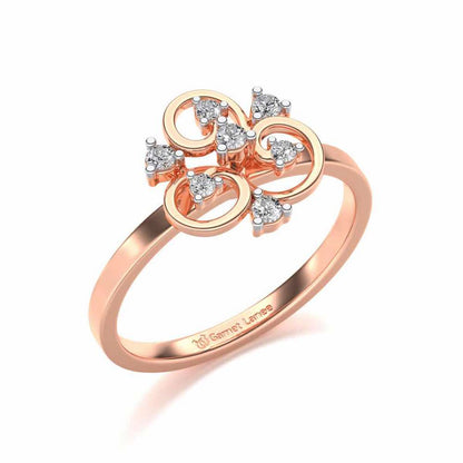 Ekani Silver Ring - Rose Gold - Image 1