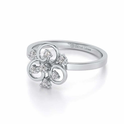 Ekani Silver Ring - White Gold - Image 2
