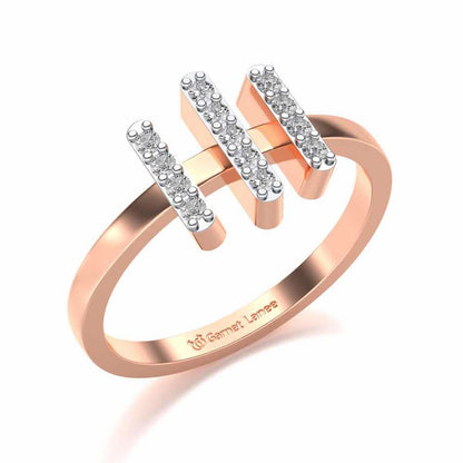 Ekanta Silver Ring - Rose Gold - Image 1