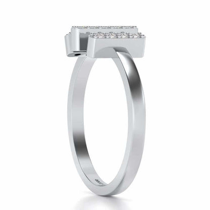 Ekanta Silver Ring - White Gold - Image 3