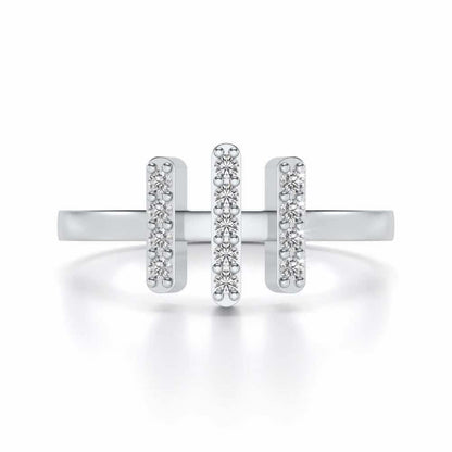 Ekanta Silver Ring - White Gold - Image 4