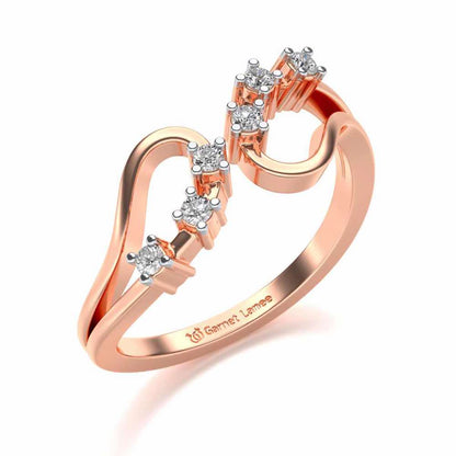 Ekiya Silver Ring - Rose Gold - Image 1