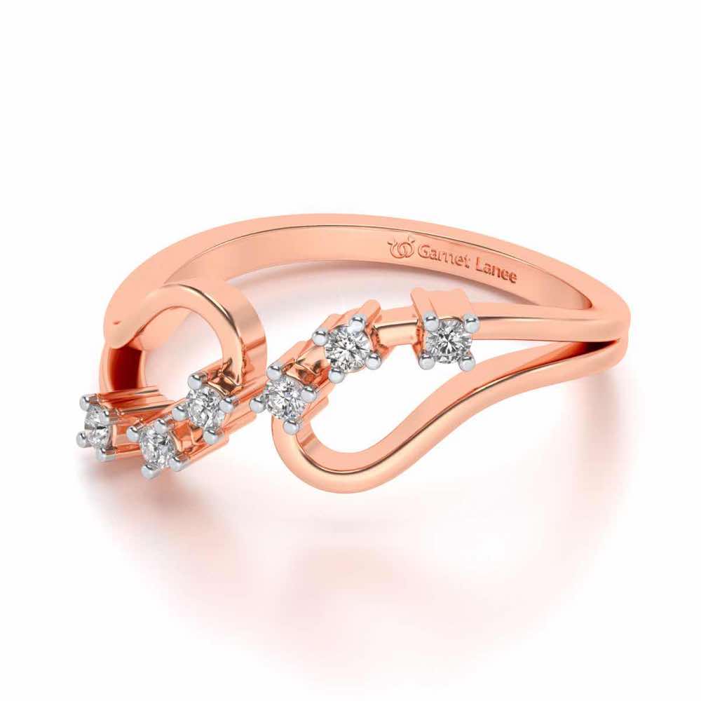 Ekiya Silver Ring - Rose Gold - Image 2