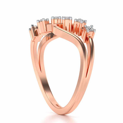 Ekiya Silver Ring - Rose Gold - Image 3
