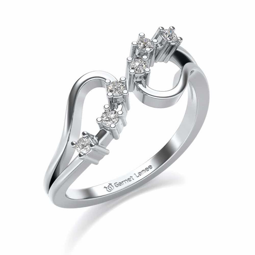 Ekiya Silver Ring - White Gold - Image 1