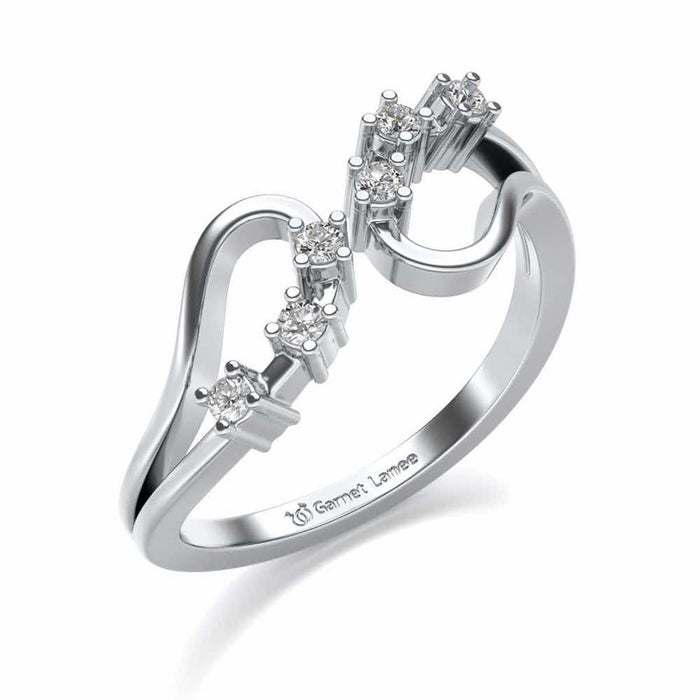 Ekiya Silver Ring - White Gold - Image 1