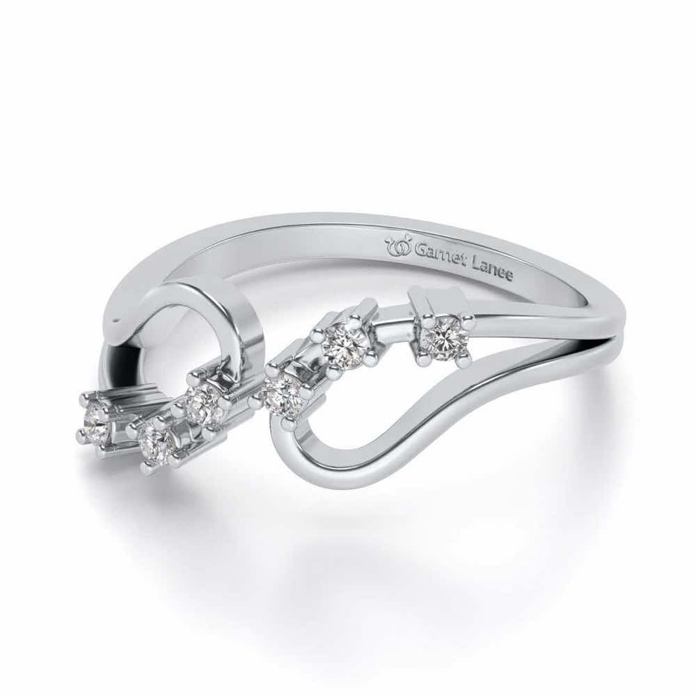 Ekiya Silver Ring - White Gold - Image 2