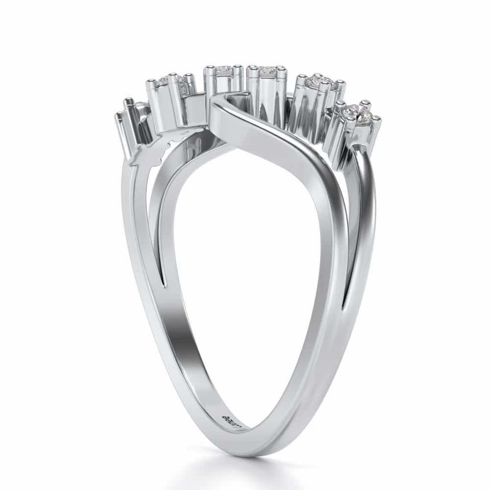 Ekiya Silver Ring - White Gold - Image 3