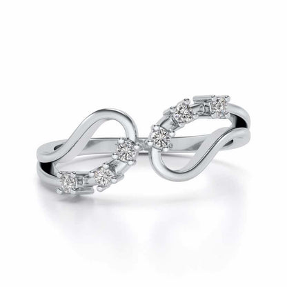 Ekiya Silver Ring - White Gold - Image 4