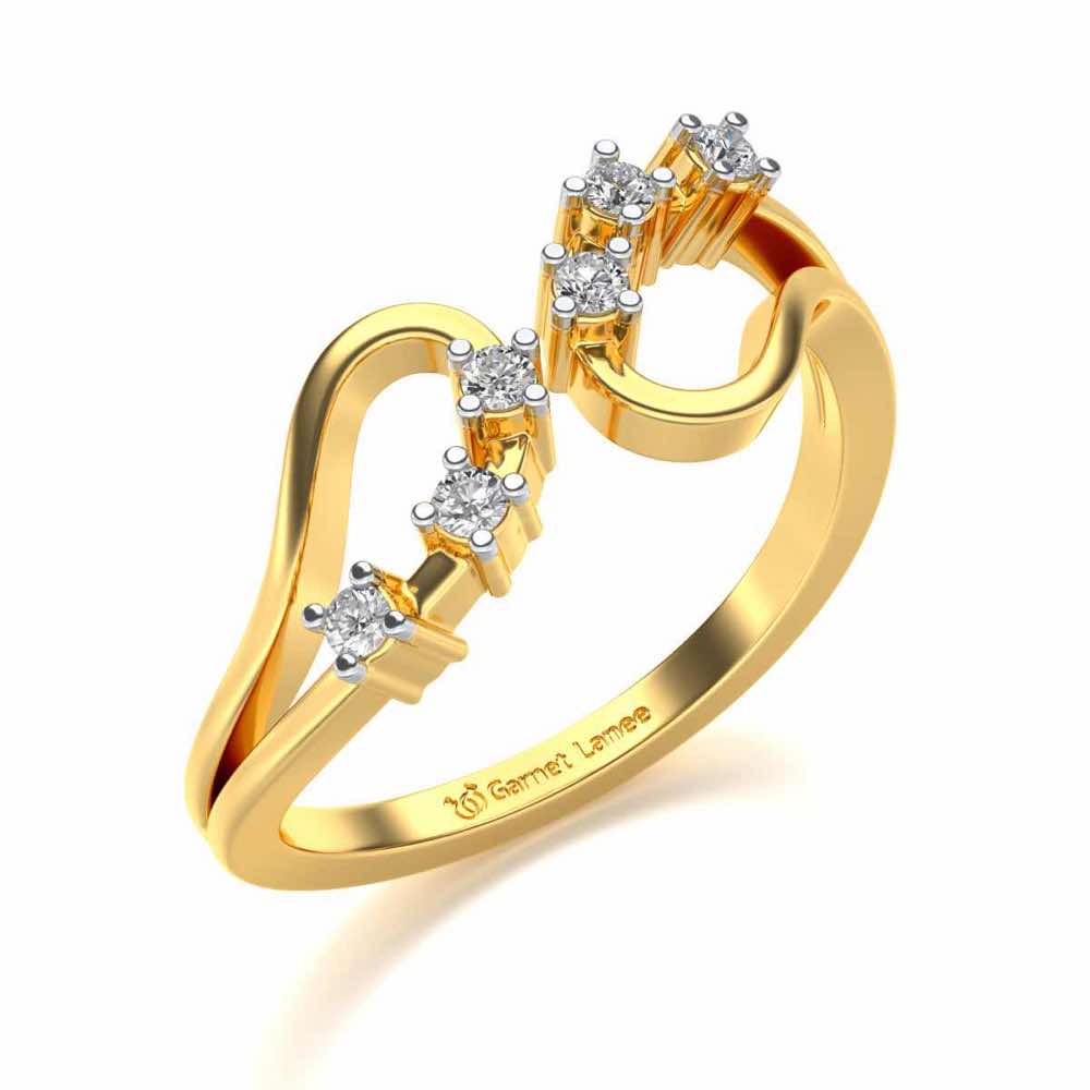 Ekiya Silver Ring - Yellow Gold - Image 1