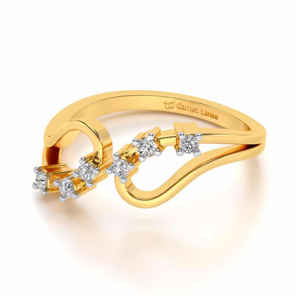 Ekiya Silver Ring - Yellow Gold - Image 2