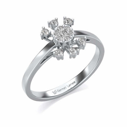 Ekta Silver Ring - White Gold - Image 1