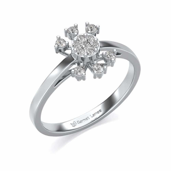 Ekta Silver Ring - White Gold - Image 1