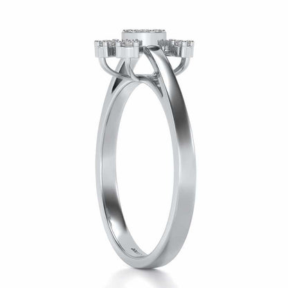 Ekta Silver Ring - White Gold - Image 3
