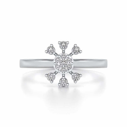 Ekta Silver Ring - White Gold - Image 4