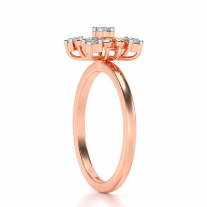 Elan Silver Ring - Rose Gold - Image 3