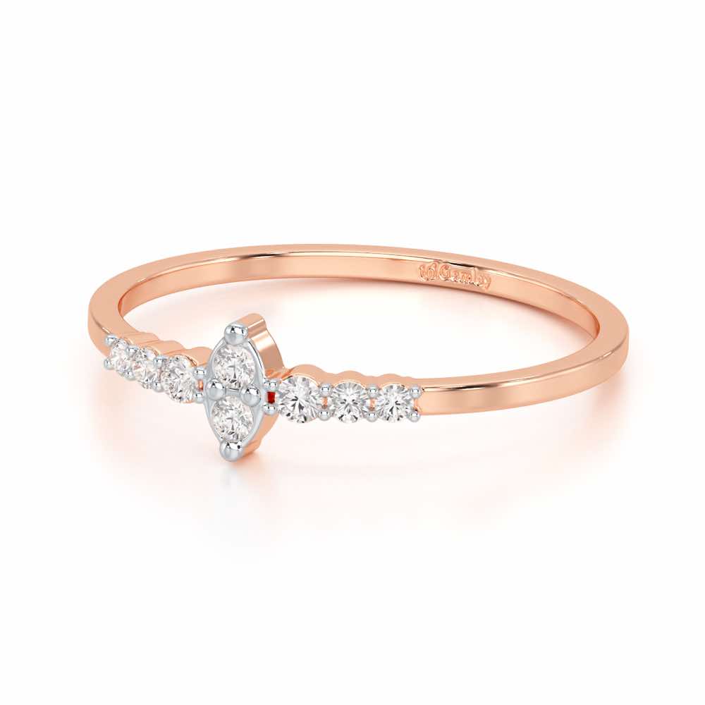 Elegance Silver Ring - Rose Gold - Image 2
