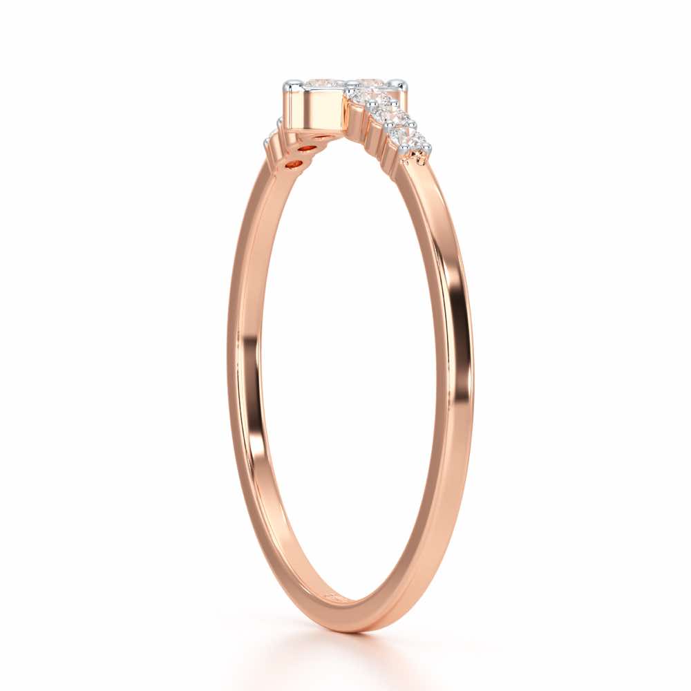 Elegance Silver Ring - Rose Gold - Image 3