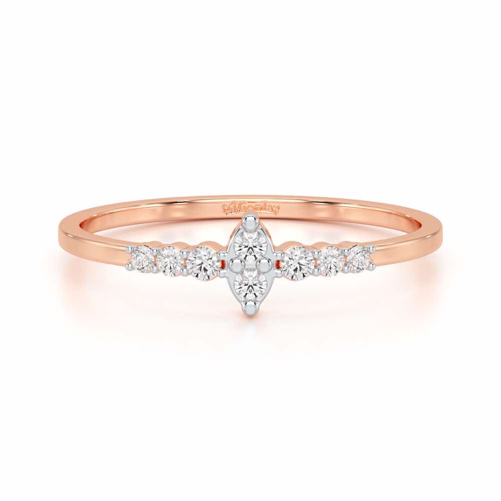 Elegance Silver Ring - Rose Gold - Image 4