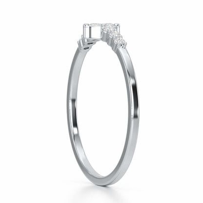 Elegance Silver Ring - White Gold - Image 3
