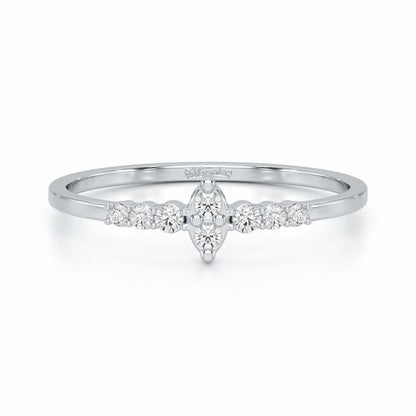 Elegance Silver Ring - White Gold - Image 4