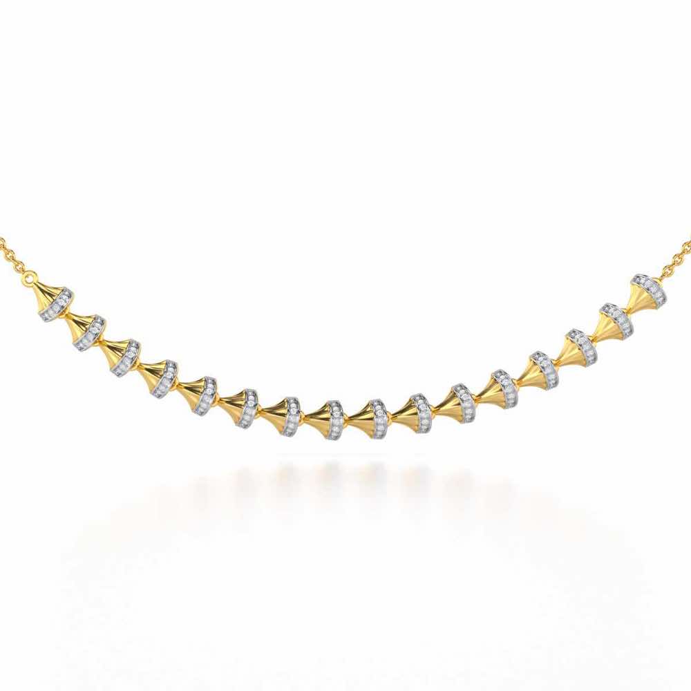 Elegance Gem Silver Necklace