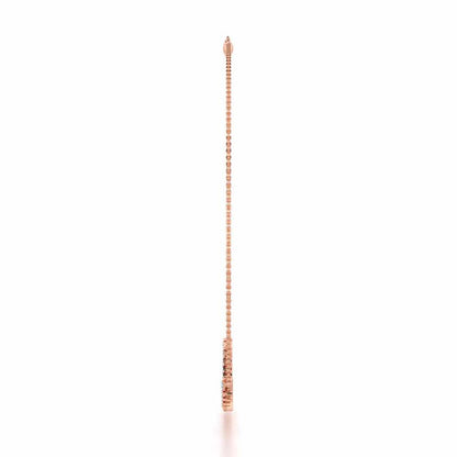 Elegance Redefined Silver Necklace - Rose Gold - Image 4