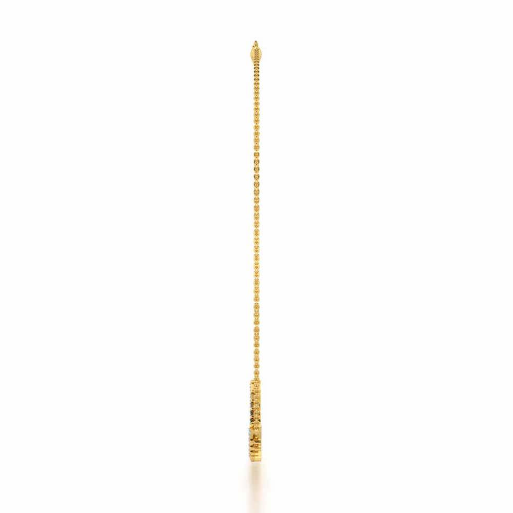Elegance Redefined Silver Necklace - Yellow Gold - Image 4