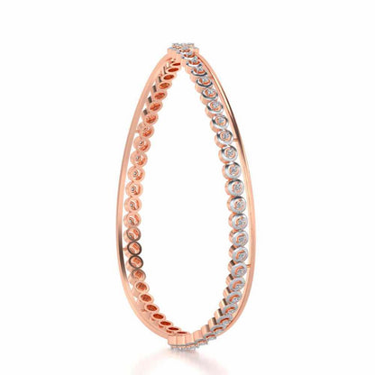 Elegant Silver Bangles - Rose Gold - Image 3