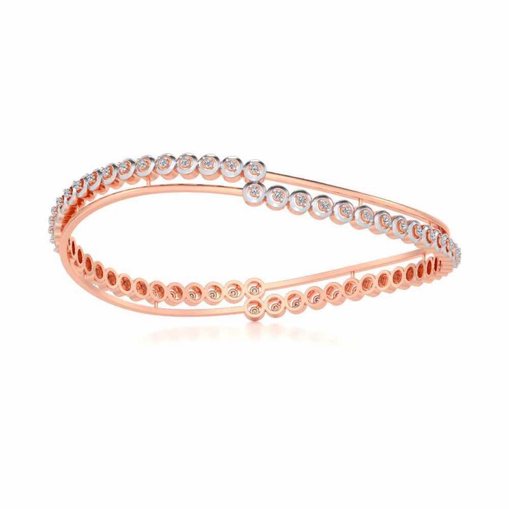 Elegant Silver Bangles - Rose Gold - Image 5