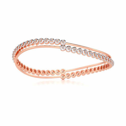 Elegant Silver Bangles - Rose Gold - Image 5