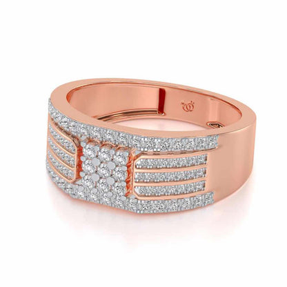 Elegant Magnate Ring For Him - Rose Gold - Image 2