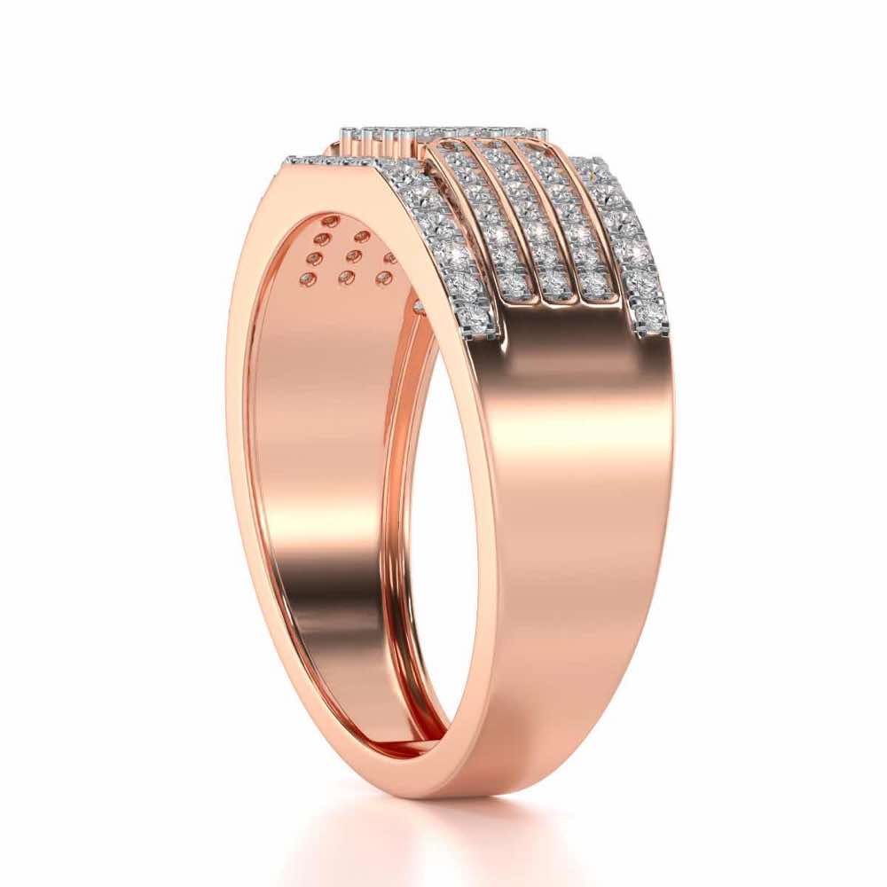 Elegant Magnate Ring For Him - Rose Gold - Image 3