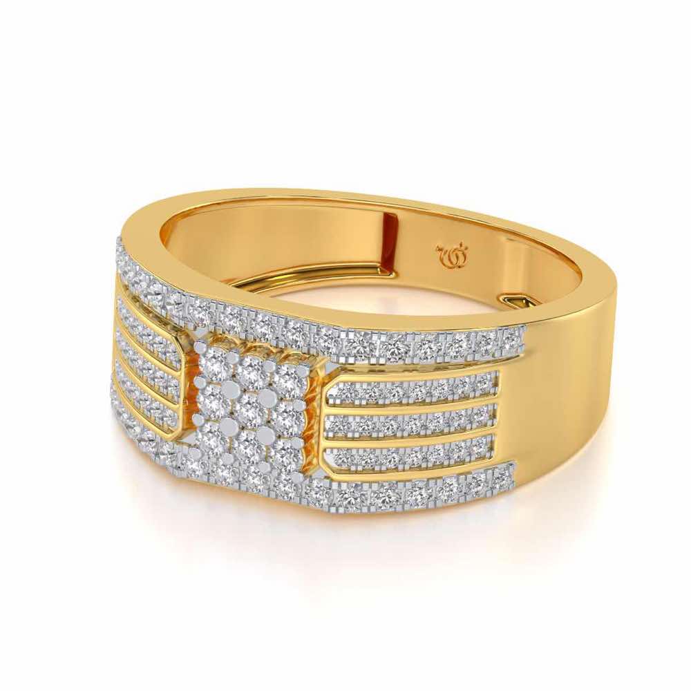 Elegant Magnate Ring For Him - Yellow Gold - Image 2