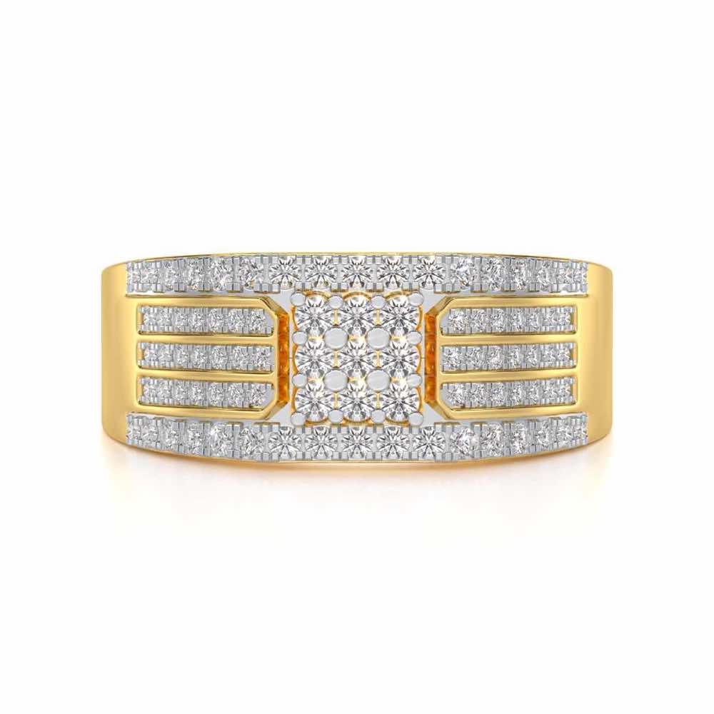 Elegant Magnate Ring For Him - Yellow Gold - Image 4