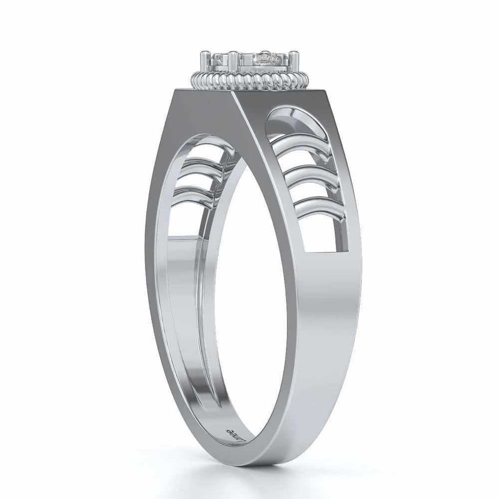 Elegant Ring For Men - White Gold - Image 3