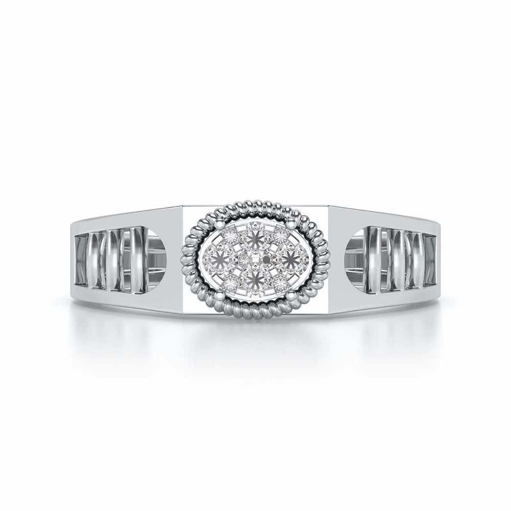 Elegant Ring For Men - White Gold - Image 4