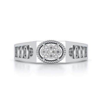 Elegant Ring For Men - White Gold - Image 4