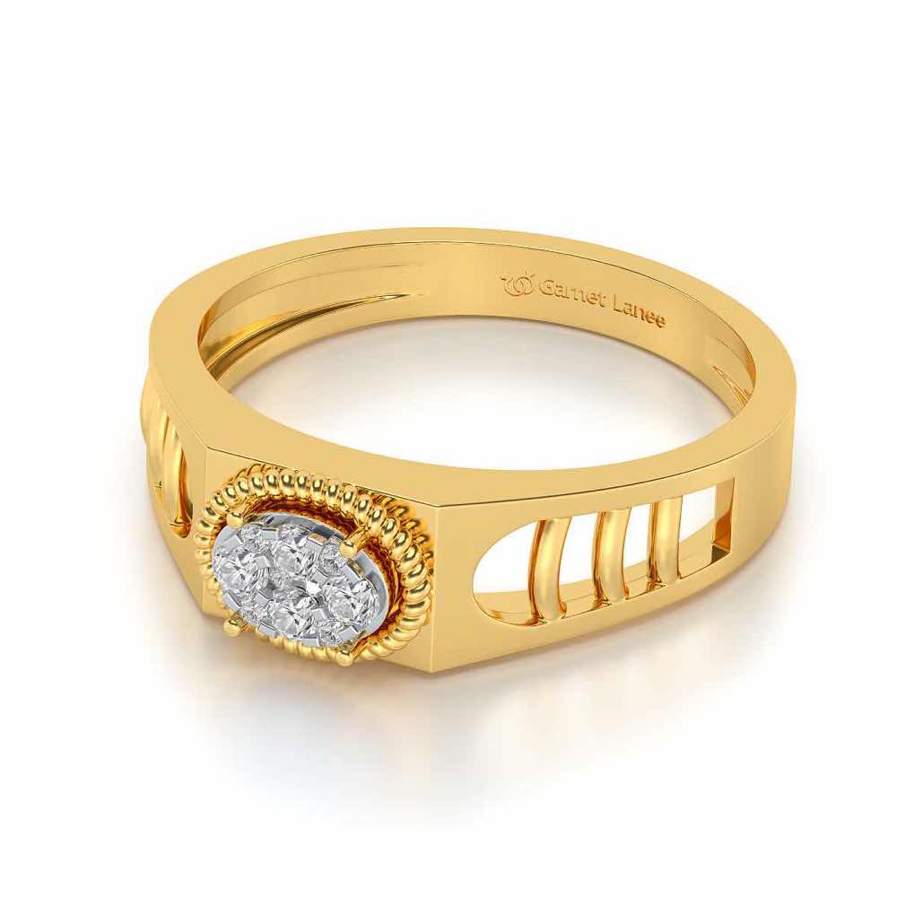 Elegant Ring For Men - Yellow Gold - Image 2