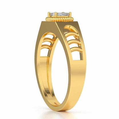 Elegant Ring For Men - Yellow Gold - Image 3