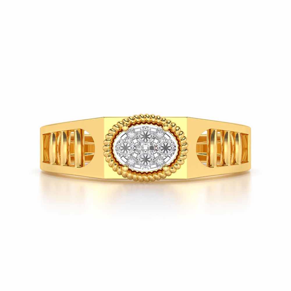 Elegant Ring For Men - Yellow Gold - Image 4