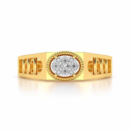 Elegant Ring For Men - Yellow Gold - Image 4