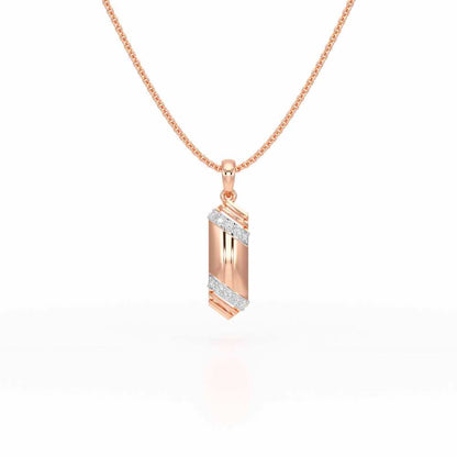 Elegant Shine Silver Pendant - Rose Gold - Image 1
