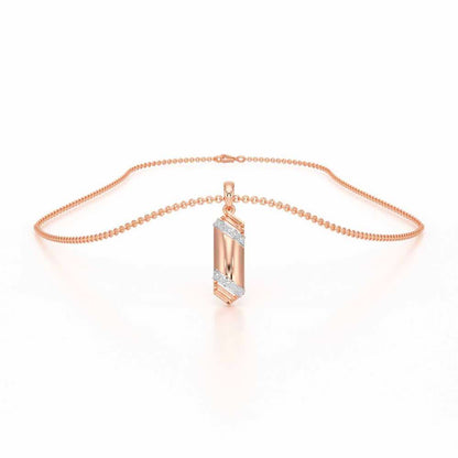 Elegant Shine Silver Pendant - Rose Gold - Image 3