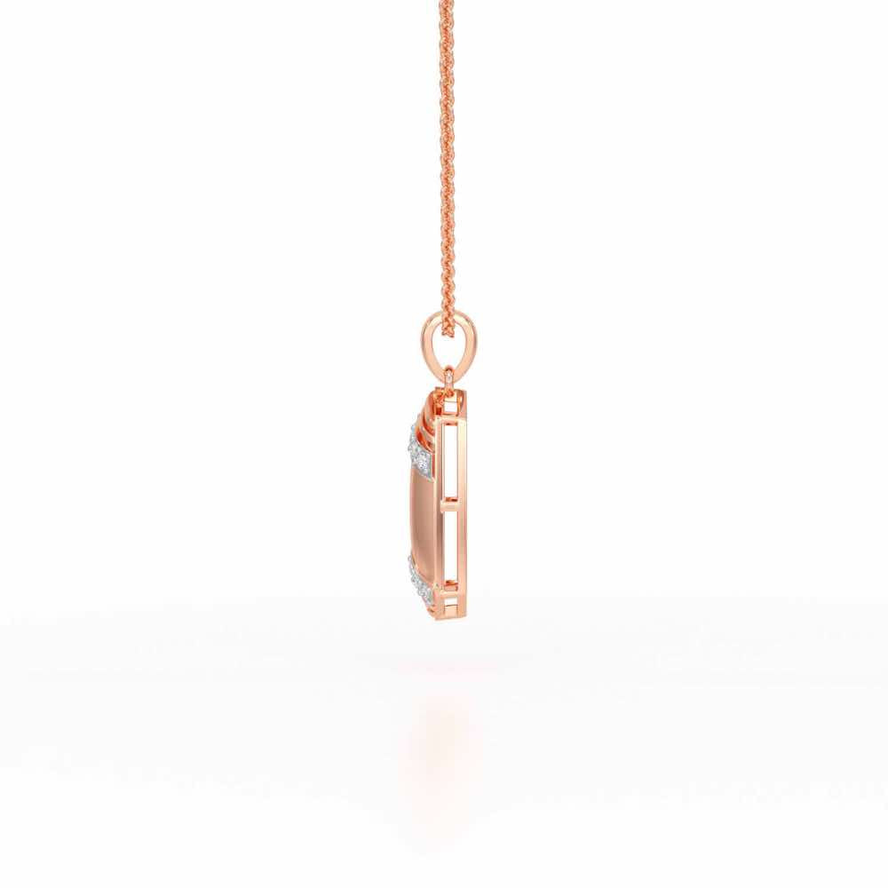 Elegant Shine Silver Pendant - Rose Gold - Image 4